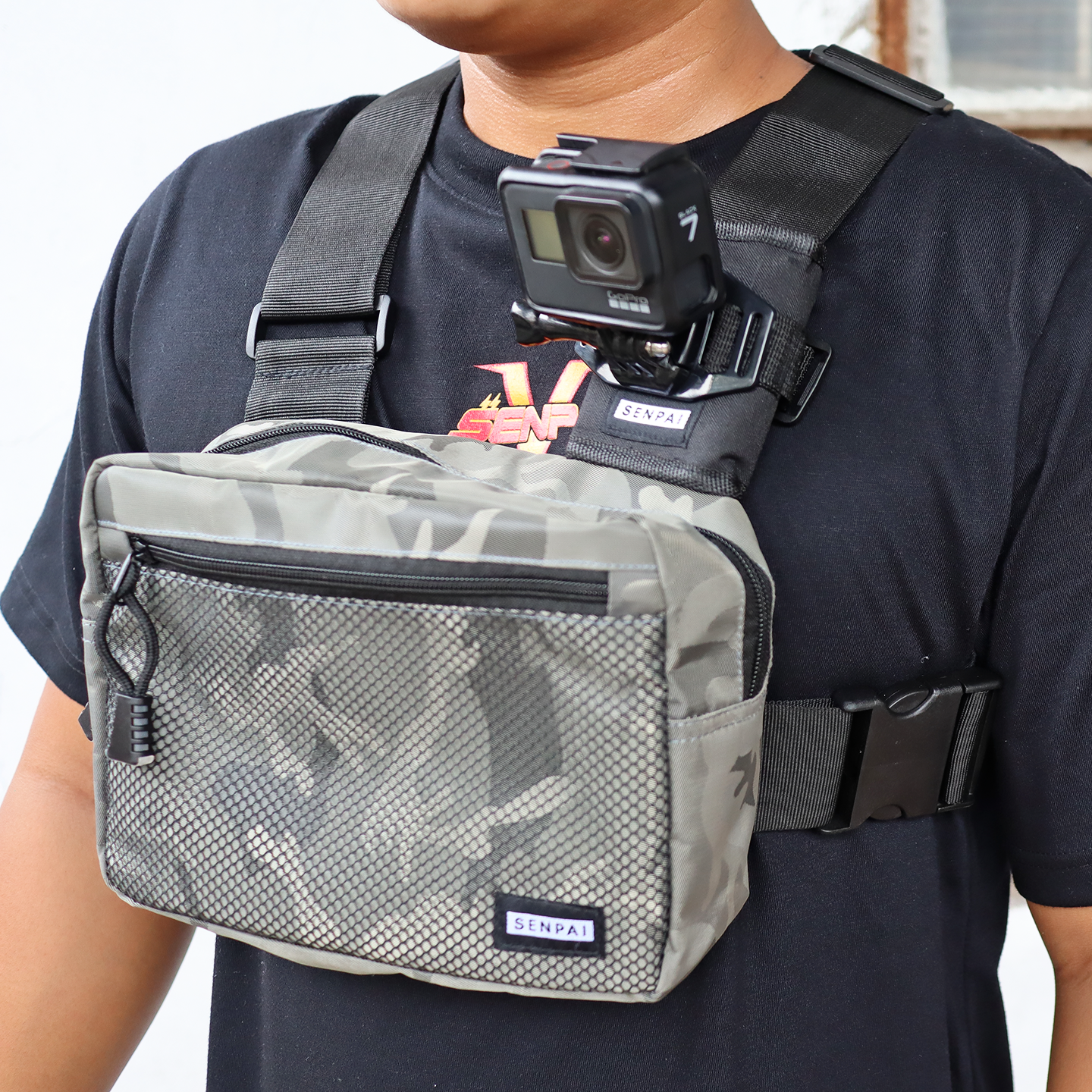 Senpai Chest Bag Camo (Opt. Camera Strap)